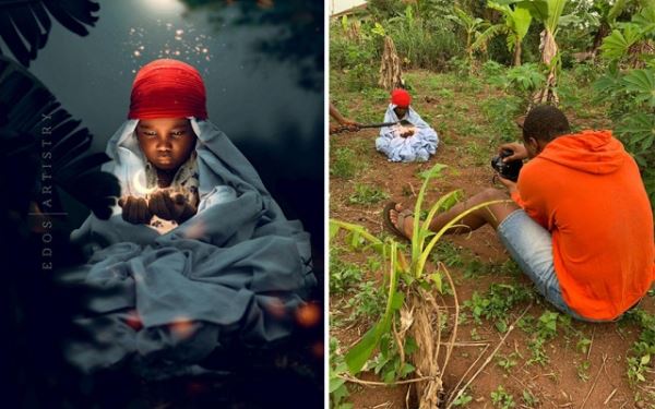 Локация vs. готовая фотография: нигерийский фотограф показывает закулисные кадры снимков, достойных Instagram (18 фото)